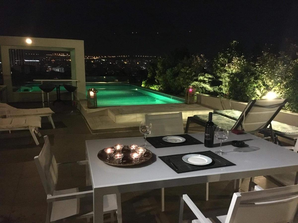 Apartament Athens Lycabettus Hill Penthouse, Private Roof Garden & Pool Zewnętrze zdjęcie
