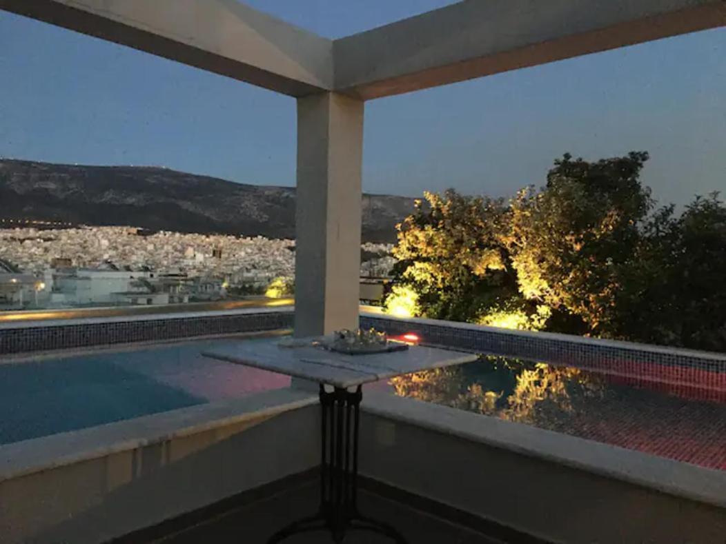 Apartament Athens Lycabettus Hill Penthouse, Private Roof Garden & Pool Zewnętrze zdjęcie