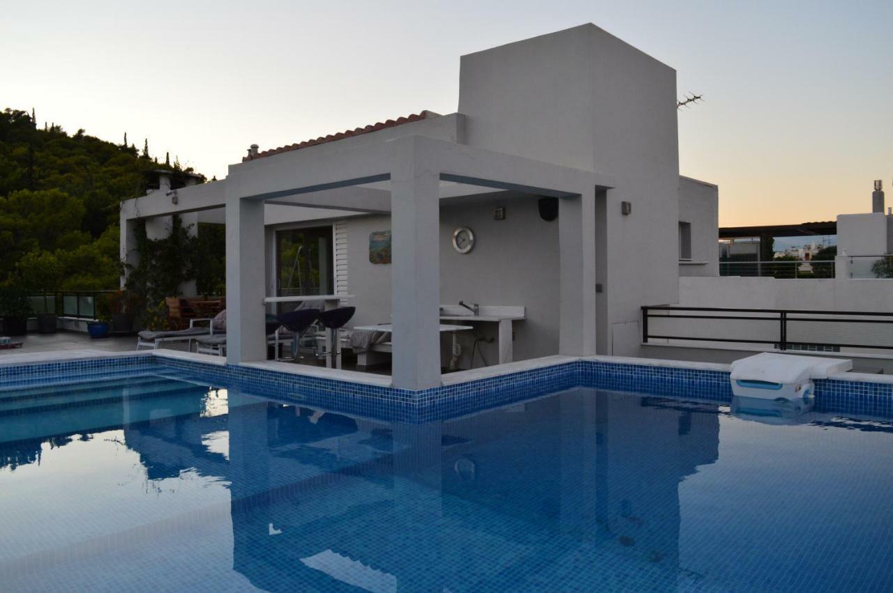 Apartament Athens Lycabettus Hill Penthouse, Private Roof Garden & Pool Zewnętrze zdjęcie