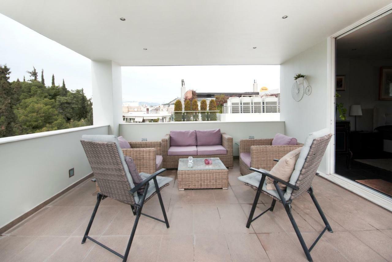 Apartament Athens Lycabettus Hill Penthouse, Private Roof Garden & Pool Zewnętrze zdjęcie