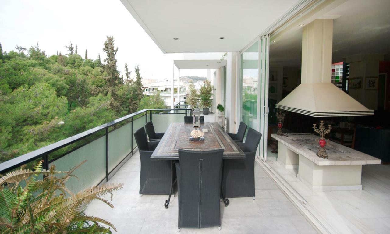 Apartament Athens Lycabettus Hill Penthouse, Private Roof Garden & Pool Zewnętrze zdjęcie