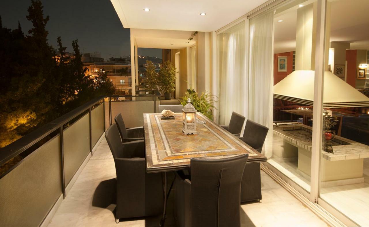 Apartament Athens Lycabettus Hill Penthouse, Private Roof Garden & Pool Zewnętrze zdjęcie